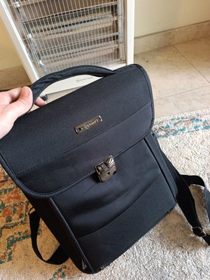 Diplomat Briefcase used with laptop compartment, black