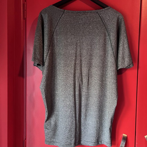 Oversized Replay blouse like new, metallic green and silver