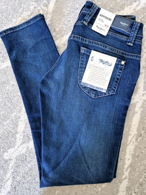 Pepe Jeans pants new, blue, boyfriend fit, size M