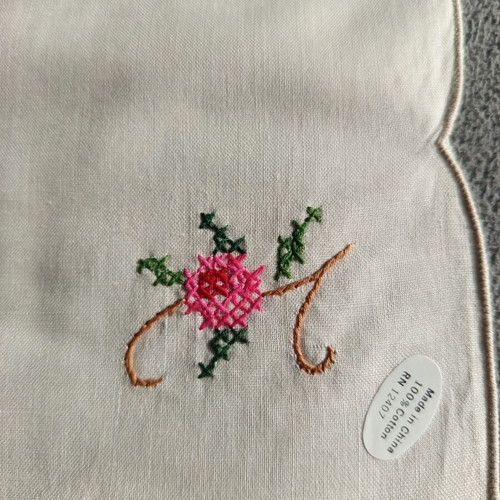 Set of 8 embroidered napkins - Brand new - 100% Cotton