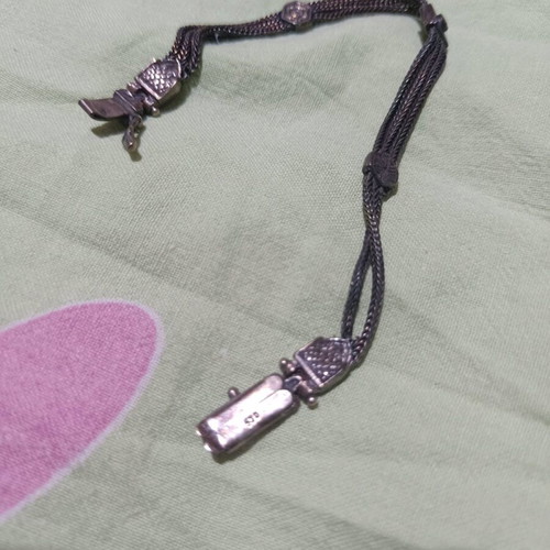 Silver women's bracelet handmade used