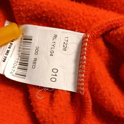 Rossignol fleece for kids like new, red, size 10