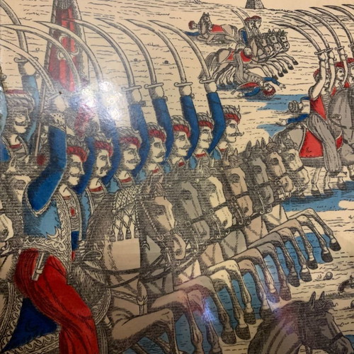 Decorative tray used Napoleon Bonaparte Battle of the Pyramids