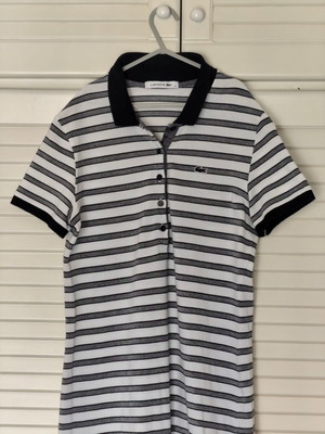 Lacoste Polo Dress Large striped, like new
