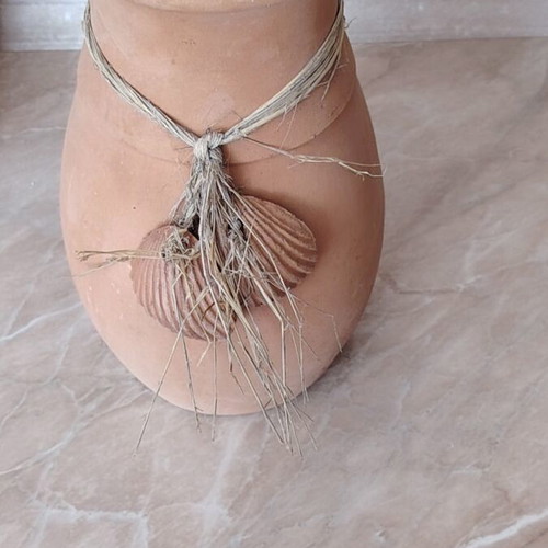 Clay planter used, 25cm