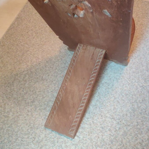 Handmade African carved wooden chair