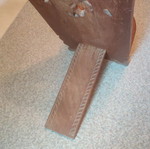 Handmade African carved wooden chair