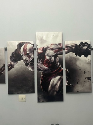 God of War Kratos handmade frame new