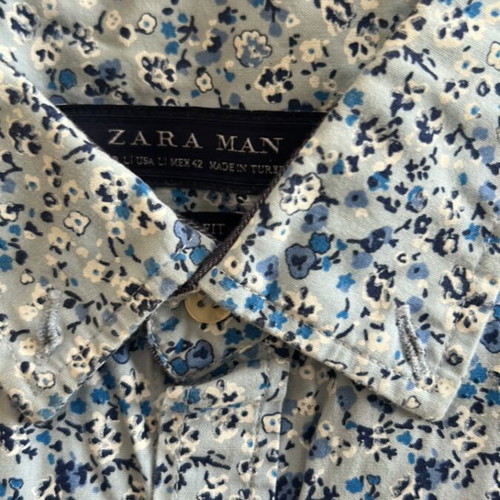 Zara men's shirt like new, multicolor, size L