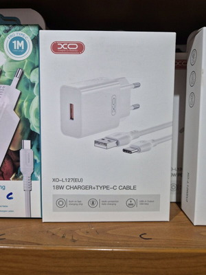 Φορτιστής type C 18W καινούργιο, με καλώδιο USB