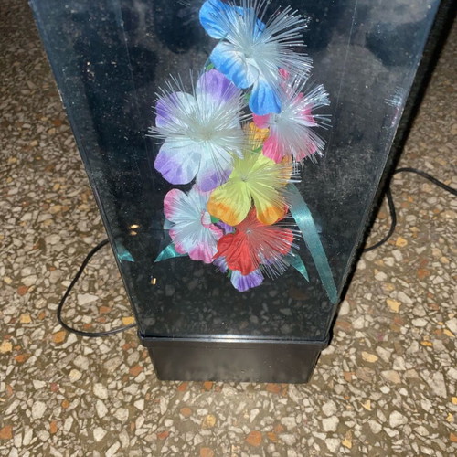 Optical fiber light with wind-up music new, decorative