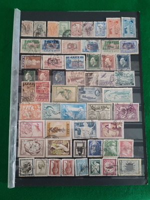 Greek stamps like new, complete series 1945-1954