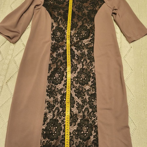 Danilo Dress Dusty Rose with Black Lace, size XL-XXL, like new