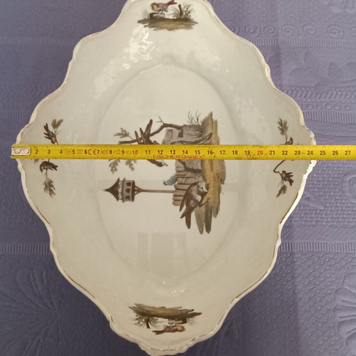 Limoges Deshoulières deep porcelain serving plate like new, Metropolitan Museum collection