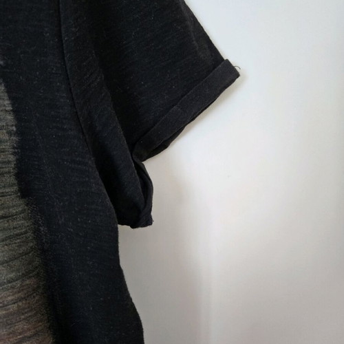 Unisex t-shirt used, cotton, size medium, black
