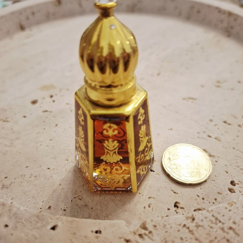 Decorative Hexagonal Glass Bottle for Attar Like New
