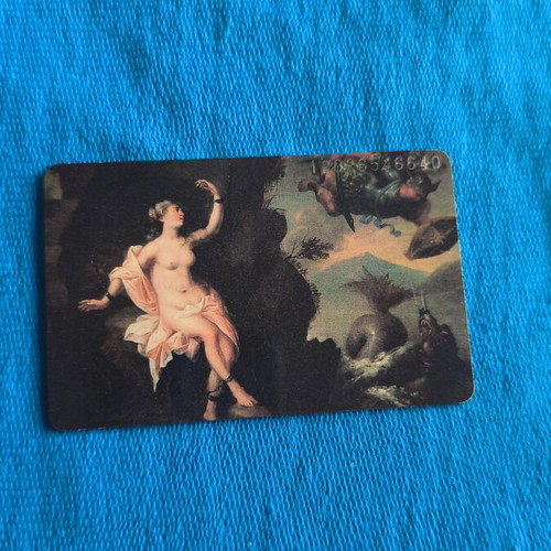 German phone card used