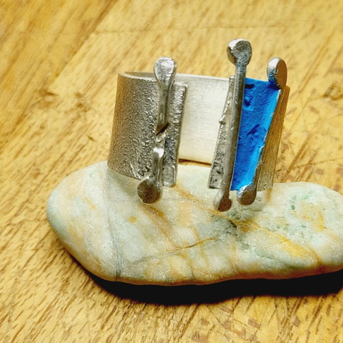 Handmade silver ring silver 925 matte new