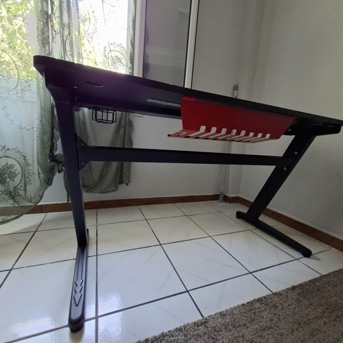 Gamenote gaming desk used, black, 120x60x75 cm