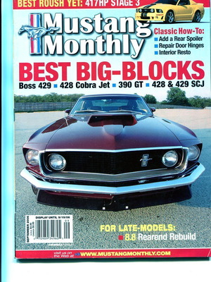 Mustang Monthly magazine September 2006 like new