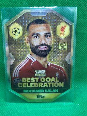 M. Salah Best Goal Celebration Match Attax 2026 Fan Award κάρτα καινούργια