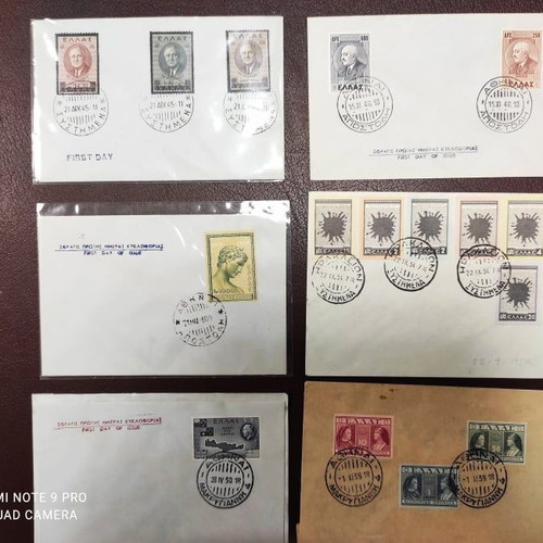 First Day Covers new, set of 6 unique