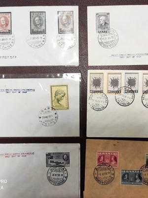 First Day Covers new, set of 6 unique
