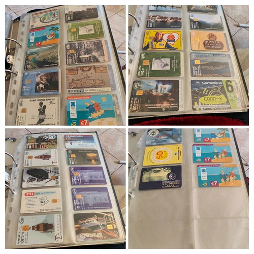 Phone cards and time cards used, pack of 216 mixed