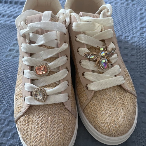 Luigi sneakers flatforms beige size 39 new with decorative laces
