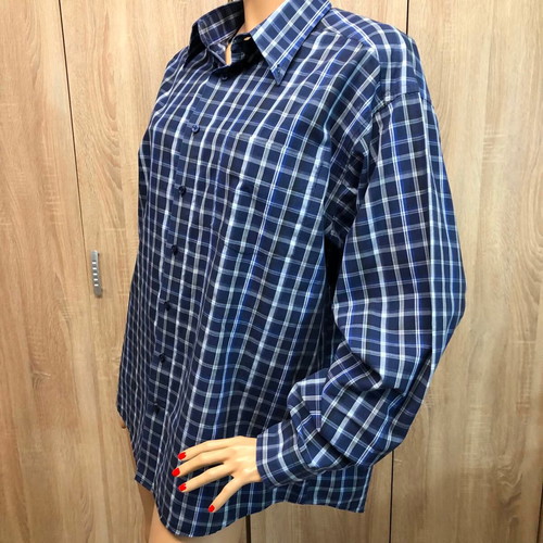Barisal shirt new, size L/XL, white and blue