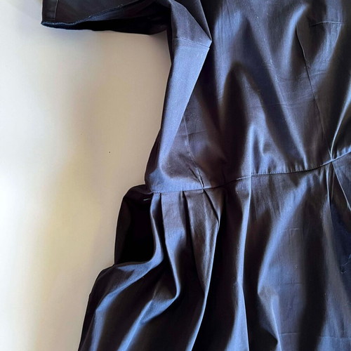 Julia Bergovich blue dress like new with wide skirt and large pockets