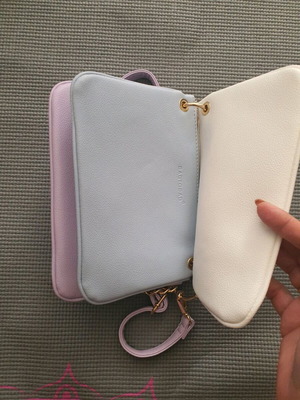 Τσάντα χιαστί τρίχρωμη Bag to Bag καινούργια