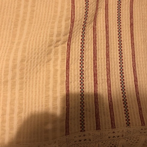 Handwoven Hrami Table Linen with Handmade Lace, Used, 160x180 cm