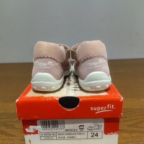 Superfit Ballerina Shoes Size 24 Like New, Pink Leather
