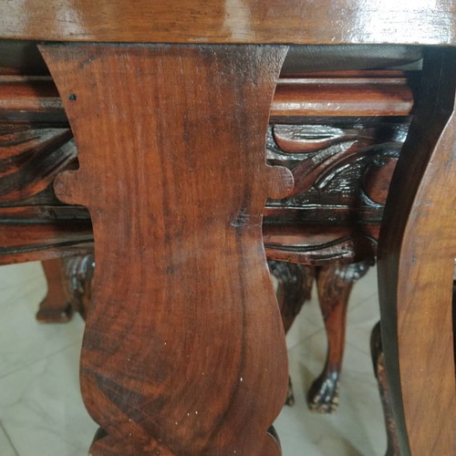 Antique dining table used 1920-30 fully handmade