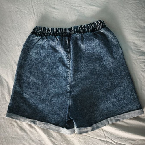 Funky Stars kids' denim shorts with elastic waist, size 12-14