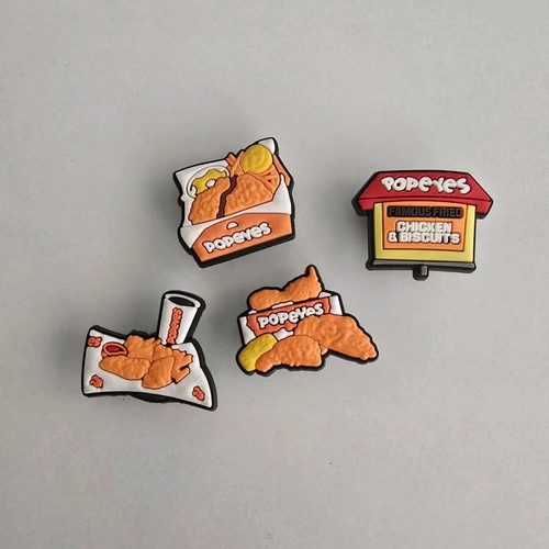 Decorative charms for crocs like new, set of 4 pieces