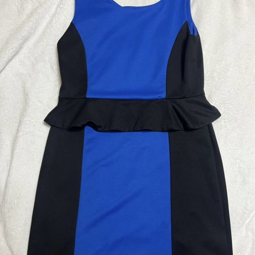 Evening dress Black/Blue Peacocks - No.42