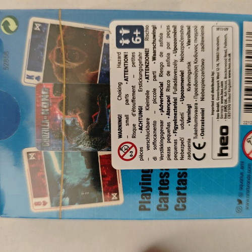 Godzilla vs. Kong playing cards new from Aquarius