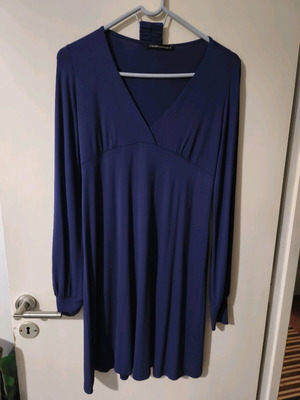 Μώβ μακρυμάνικο φόρεμα A-Style σαν καινούργιο, size small με ζώνη