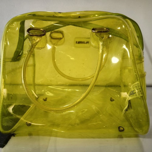 Pull&Bear transparent yellow handbag