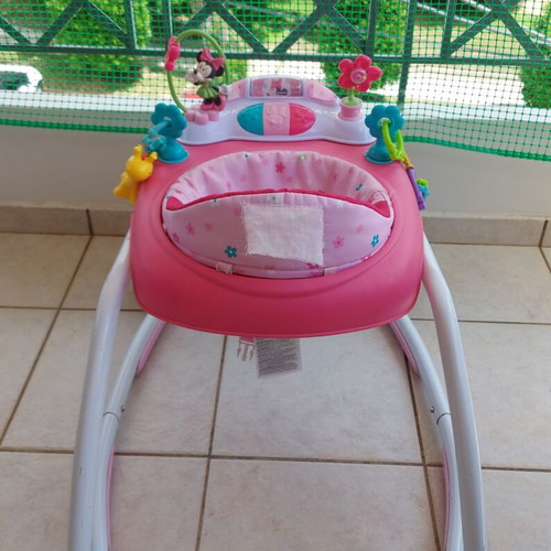 Minnie Mouse Bows & Butterflies Walker used baby activity center