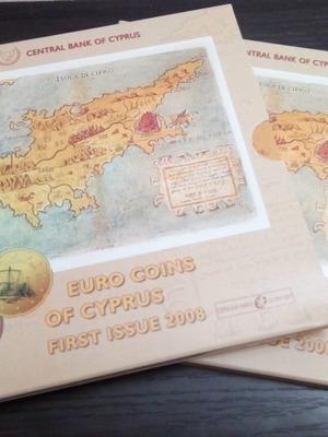 Official Euro Set Cyprus 2008 new, 2 pieces