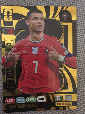 World Cup FIFA 2026 Andenalyn XL Panini Golden Baller 8 Cristiano Ronaldo