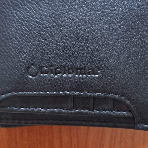 Diplomat men's wallet new black leatherette