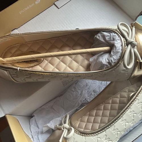 Michael Kors ballet flats size 37, gold