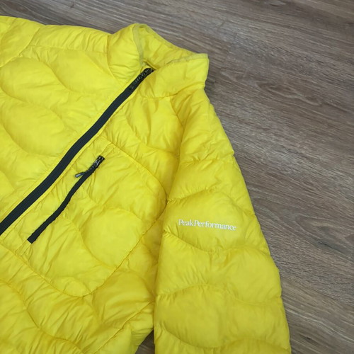 Peak Performance Helium 700 CUIN Down Hybrid Jacket M like new, yellow