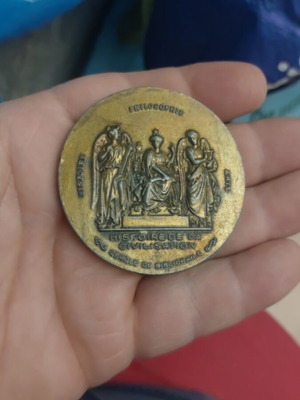 Μετάλλιο γαλλικό μεταχειρισμένο, παλιό, σε καλή κατάσταση