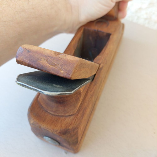 Wooden plane used, antique woodworking tool