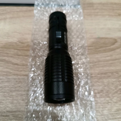 Rechargeable LED flashlight 1 M0DE with control cable, gun mount, charger and battery